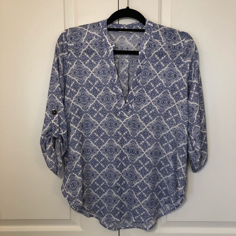 Lush Patterned Blouse - image 1